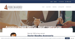 Desktop Screenshot of masdeuasesoria.com