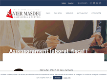 Tablet Screenshot of masdeuasesoria.com